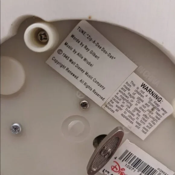 Disney SNOW WHITE & SEVEN DWARVES large Music SNOW GLOBE collectible holidays - Picture 12 of 13